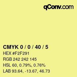 Color code: CMYK 0 / 0 / 40 / 5 | qconv.com