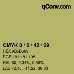 Color code: CMYK 0 / 0 / 42 / 29 | qconv.com