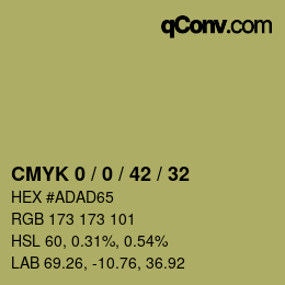 Color code: CMYK 0 / 0 / 42 / 32 | qconv.com