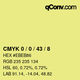 Color code: CMYK 0 / 0 / 43 / 8 | qconv.com