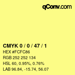 Color code: CMYK 0 / 0 / 47 / 1 | qconv.com