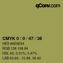 Color code: CMYK 0 / 0 / 47 / 38 | qconv.com