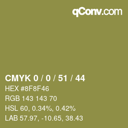 Color code: CMYK 0 / 0 / 51 / 44 | qconv.com