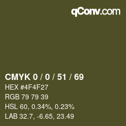 Color code: CMYK 0 / 0 / 51 / 69 | qconv.com
