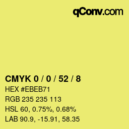 Color code: CMYK 0 / 0 / 52 / 8 | qconv.com