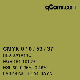 Color code: CMYK 0 / 0 / 53 / 37 | qconv.com