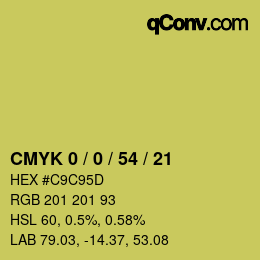 Código de color: CMYK 0 / 0 / 54 / 21 | qconv.com