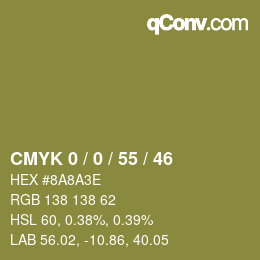 Color code: CMYK 0 / 0 / 55 / 46 | qconv.com