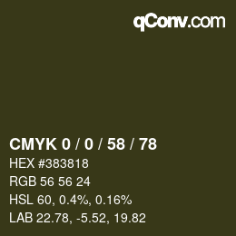 Color code: CMYK 0 / 0 / 58 / 78 | qconv.com