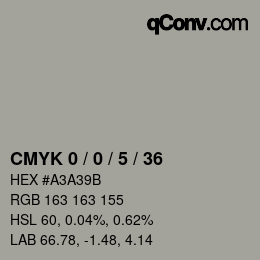 Color code: CMYK 0 / 0 / 5 / 36 | qconv.com