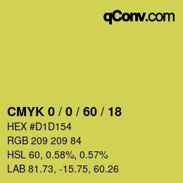 Color code: CMYK 0 / 0 / 60 / 18 | qconv.com