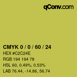 Color code: CMYK 0 / 0 / 60 / 24 | qconv.com