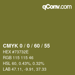 颜色代码: CMYK 0 / 0 / 60 / 55 | qconv.com