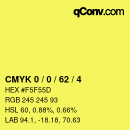 Color code: CMYK 0 / 0 / 62 / 4 | qconv.com
