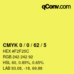 Color code: CMYK 0 / 0 / 62 / 5 | qconv.com