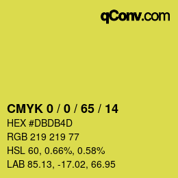 Color code: CMYK 0 / 0 / 65 / 14 | qconv.com