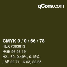 Color code: CMYK 0 / 0 / 66 / 78 | qconv.com