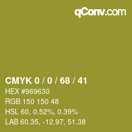 Color code: CMYK 0 / 0 / 68 / 41 | qconv.com