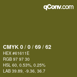 Color code: CMYK 0 / 0 / 69 / 62 | qconv.com