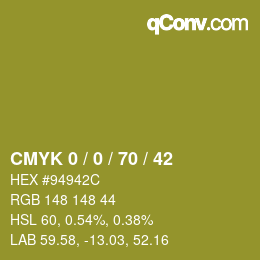 Color code: CMYK 0 / 0 / 70 / 42 | qconv.com