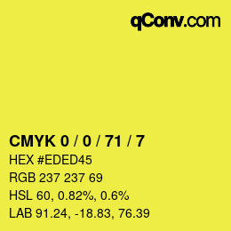 Color code: CMYK 0 / 0 / 71 / 7 | qconv.com