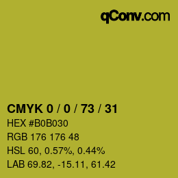 Color code: CMYK 0 / 0 / 73 / 31 | qconv.com