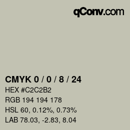 Color code: CMYK 0 / 0 / 8 / 24 | qconv.com