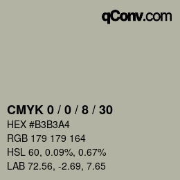 Color code: CMYK 0 / 0 / 8 / 30 | qconv.com