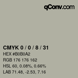 Color code: CMYK 0 / 0 / 8 / 31 | qconv.com