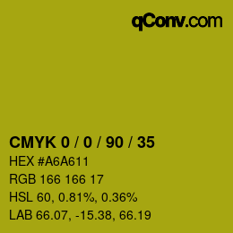 Color code: CMYK 0 / 0 / 90 / 35 | qconv.com