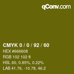 Color code: CMYK 0 / 0 / 92 / 60 | qconv.com