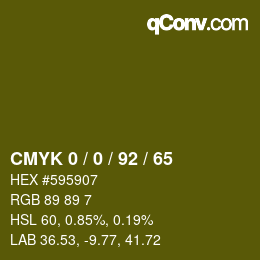 Color code: CMYK 0 / 0 / 92 / 65 | qconv.com