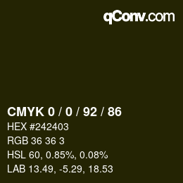 Color code: CMYK 0 / 0 / 92 / 86 | qconv.com