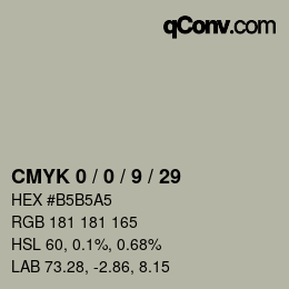 Color code: CMYK 0 / 0 / 9 / 29 | qconv.com