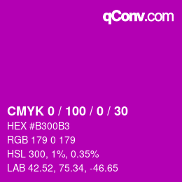 Color code: CMYK 0 / 100 / 0 / 30 | qconv.com