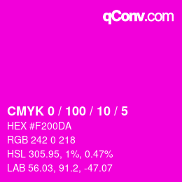 Color code: CMYK 0 / 100 / 10 / 5 | qconv.com