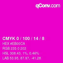 Color code: CMYK 0 / 100 / 14 / 8 | qconv.com