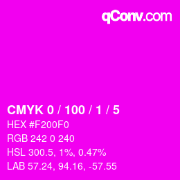 Color code: CMYK 0 / 100 / 1 / 5 | qconv.com