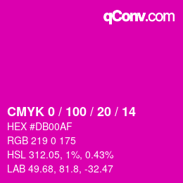 Color code: CMYK 0 / 100 / 20 / 14 | qconv.com