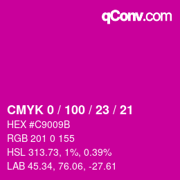 Color code: CMYK 0 / 100 / 23 / 21 | qconv.com