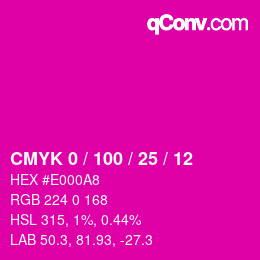 Color code: CMYK 0 / 100 / 25 / 12 | qconv.com