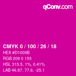 Color code: CMYK 0 / 100 / 26 / 18 | qconv.com