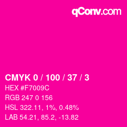 Color code: CMYK 0 / 100 / 37 / 3 | qconv.com