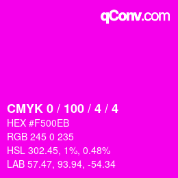 Color code: CMYK 0 / 100 / 4 / 4 | qconv.com