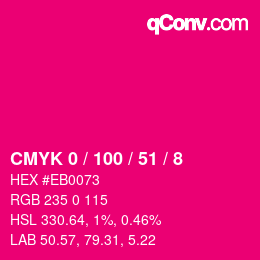 Color code: CMYK 0 / 100 / 51 / 8 | qconv.com