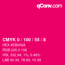 Color code: CMYK 0 / 100 / 55 / 8 | qconv.com