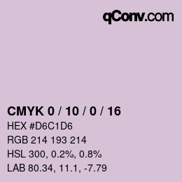 Farbcode: CMYK 0 / 10 / 0 / 16 | qconv.com