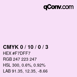 Color code: CMYK 0 / 10 / 0 / 3 | qconv.com