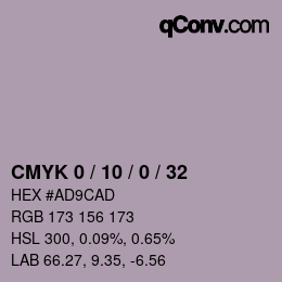 Color code: CMYK 0 / 10 / 0 / 32 | qconv.com