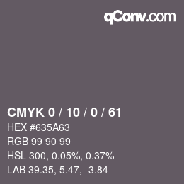 Código de color: CMYK 0 / 10 / 0 / 61 | qconv.com